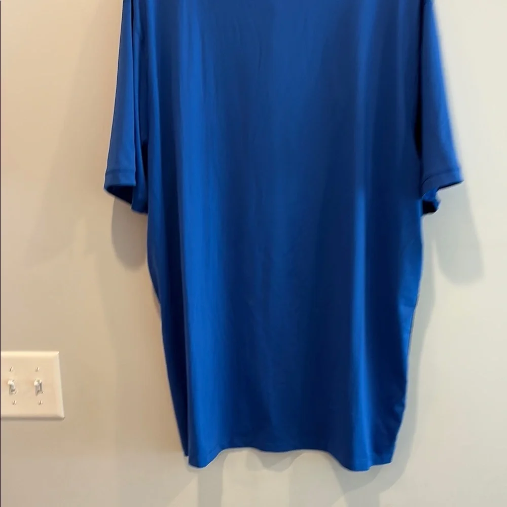 Nike Golf  Blue and Black Polo Shirt with Moisture-Wicking Fabric